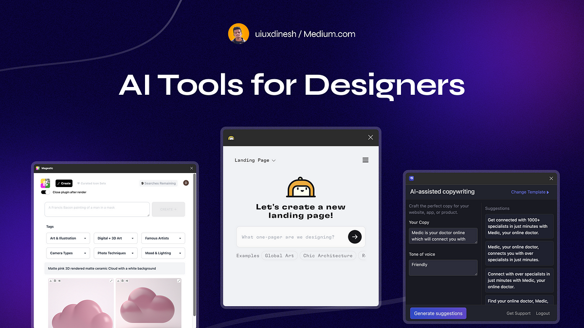 Top 8 Ai Tools And Plugins Every Uiux Designer Should Try In 2024 By Dinesh Samala Feb 9637