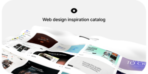 Curated web design inspiration catalog